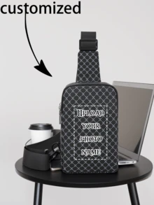 1 Piece, Customized Waist Bag, Chest Bag, Crossbody Bag, Hand Bag, Wear-Resistant, Customized Name, Customized Copywriting, Comfortable Shoulder Straps, Solid Color, Simple, Fashionable, High-End Texture, School, Work, Commuting, Travel, Excursions, Large Capacity, Leisure, Office, Multiple Ways Of Wearing, Random Matching