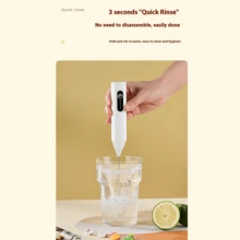 2-In-1 Electric Milk Frother & Egg Beater, Mini Handheld Milk Foamer & Whisk For Drinks, Milk, Coffee, Egg Whites, Home Baking