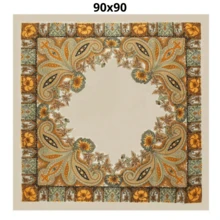 Paisley (Cashmere) Polyester - Crema - Ver 3