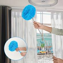 Long-Handled Reusable Microfiber Ceiling Fan Blade Cleaning Brush With Extension Pole For Cleaning Walls, Bookshelves, Furniture, And The Tops Of Doors And Windows. Suitable For Dust Removal - Multicolor - View 4