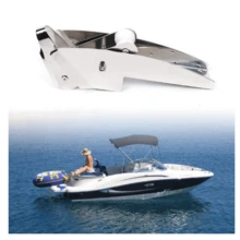 ISURE MARINE AISI 316 Stainless Steel Hinged Self-Launching Bow Anchor Roller With Pivoting Dual-Roller 23'' For Marine Yacht Docking Accessories - Silver - View 6