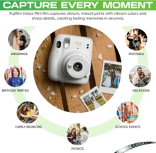 FujiFilm Instax Mini 即时胶片双包装（白色），20 张照片