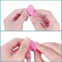 1/10/30/50/100/150/300/500片装迷你指甲抛光块，适用于亚克力指甲和天然指甲，100/180目指甲抛光块，散装指甲抛光块，专业美甲锉