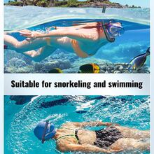 Adult Swimming Snorkel, Suitable For Freestyle Swimming, Scuba Diving Equipment For Pool And Open Water Swimming