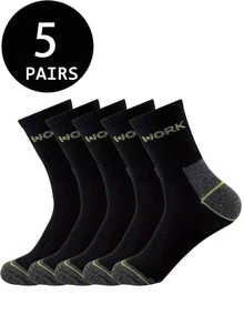 2/5/10/20 Pairs Men's Casual Sports Mid-Calf Socks, Suitable For Running, Fitness, All Seasons - Multicolor - View 19