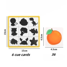 Christmas Decoration Shadow Matching Early Education Puzzle, Suitable For Kindergarten Boys And Girls, Preschool And Montessori Activity Material For Ages 3-6School, Student,Stationery,School Supplies - Find the Shadow Game - View 11