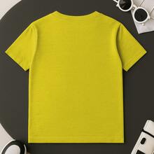 Printed T-Shirt With Faith Text, 100% Premium Cotton Men's, Sizes 2 To GG - Yellow - View 3