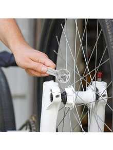 2 Stücke multifunktionaler externer Sechskantschlüssel, 10-in-1 tragbarer Mini-Sechskant-Hundenknochenschlüssel, poröser Reparaturwerkzeugschlüssel, Zinklegierung Doppelendschlüssel, mit extrem hoher Haltbarkeit und rostbeständigen Eigenschaften, klein und leicht, einfach zu transportieren, geeignet für Fahrrad-, Motorrad- und Möbelreparaturen