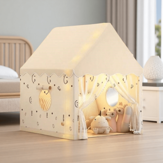 Tenda da interno, tenda da gioco per adolescenti, casa fantasy da principessa, tenda casetta felice, giocattolo casa interattiva genitore-figlio, divisorio letto separato