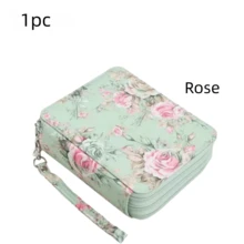 1pc Oxford Cloth Large Capacity Pencil Case, Student Stationery Bag With 78 Compartments, Suitable For Fine Art Drawing, Sketching Brush Storage