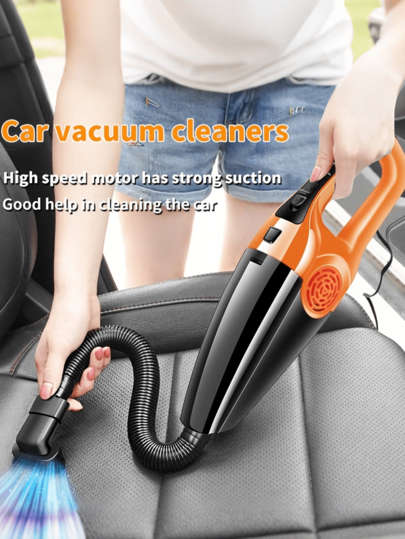 مكنسة كهربائية محمولة يدوية للمنزل والسيارة، شفط قوي مع ملحقات متعددة، مناسبة للسيارة والمنزل والمكتب، تشمل أداة الشقوق