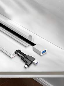 1 Cuộn ống dẫn cáp 2m/3 mét, ống dẫn cáp trang trí vô hình, ống bảo vệ chống trượt, ống bảo vệ cáp ẩn, ống dẫn cáp tự dính hình bán nguyệt mở bên hông, ống dẫn cáp linh hoạt, che giấu 1 dây dẫn, ống dẫn cáp PVC, thích hợp cho việc đi dây trên tường và sàn nhà, áp dụng cho việc đi dây TV trong nhà/văn phòng. - Nhiều màu - Xem 3