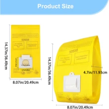 25 Pack Replacement Vacuum Bags - Compatible With Canister Type C/Q 5055, 50555, 50557, 50558, And Type C-5 C-18 - Premium Canister Vacuum Bags