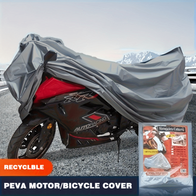 Capa para motocicleta/bicicleta 1 conjunto, proteção solar universal para todas as estações, proteção contra poeira e chuva, acessórios universais para motocicletas, acessórios universais para bicicletas