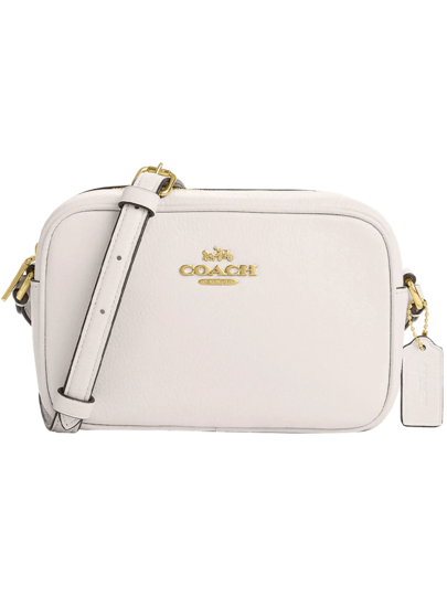Coach حقيبة كاميرا صغيرة للنساء حقيبة كروسبودي مع إغلاق بسحاب، حقيبة كاجوال كلاسيكية