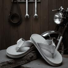 Chinelo Masculino Sandália de Dedo Antiderrapante Confortável - Cinza - Visão 3