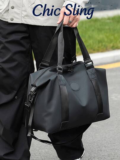 SHILAN Fashionable And Simple Large Capacity Handbag, Weekend Short Trip Bag, Men's Fashionable And Lightweight Swimming, Fitness, Yoga Bag, Luggage Bag, Can Be Carried On One Shoulder Or Diagonally, Business Travel, Moving, Clothing Storage Bag Fashion Men's Bags Holiday Essentials Gym Bag Overnight Bag Large Tote Bag Football Bag Travel Essential Soccer Bags Shopping Bag Large Capacity Bag Hiking Accessories Travel Bags Beachweekend Bag Vacation Bags For Travel