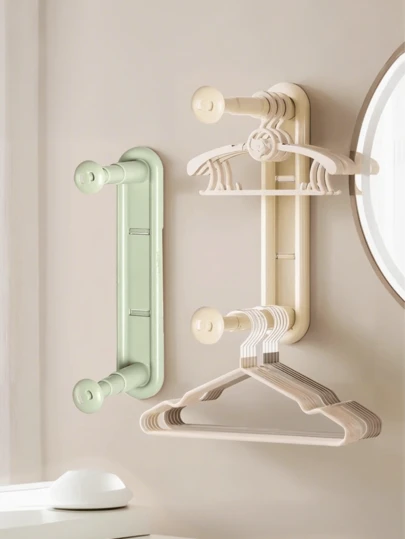 رف تعليق ملابس متعدد الألوان ثنائي الطبقات، رف تعليق ملابس قابل للسحب مثبت على الحائط، حامل تخزين ملابس موفر للمساحة، حامل تعليق ملابس ثقيل الوزن مدمج مناسب للخزانة والشقة الصغيرة وغرفة السكن الجامعي، مساعد تجفيف للحمام والشرفة، نظام ترتيب للمدخل وغرفة الخدم، حل محمول صديق للسفر لتنظيم الخزانة، نظام فرز سهل الوصول لتحديث الخزانة الموسمي وتنظيم هدايا العطلات