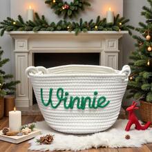 1 pieza Cesta personalizada hecha a mano como regalo de cumpleaños, organizador de juguetes de tejido de cordón I, elegante otoño, multifuncional, elegante, de alta calidad, único, para sala de té, hogar, jardín, oficina, para aniversarios, para el Día de San Valentín, para el Día de la Madre, para el Día del Padre, para graduaciones, para bodas, para inauguración de casa