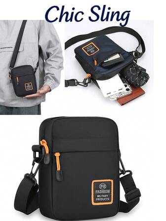 SHILAN Men's Fashionable Messenger Bags, With A Casual Style, Large Capacity, Made Of Nylon Material, Featuring Adjustable Shoulder Straps, And Can Be Hand-Washed Or Dry-Cleaned, Suitable For Travel And Business Commuting. Summer Summer Bag Springbreak Vacation Men Bag Pack Shoulder Bag Cross Body Bag School Supplies Purse Sling Bag Small Bag For Men Body Bag For Men Canvas Tote Bag Camera Bag Side Bag