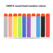 7.2厘米软泡沫飞镖玩具飞镖，兼容N-Strike系列玩具枪，适用于各种玩具枪、足球门、BB枪、大型枪、足球、枪支、玩具 - 彩色 - 查看 13