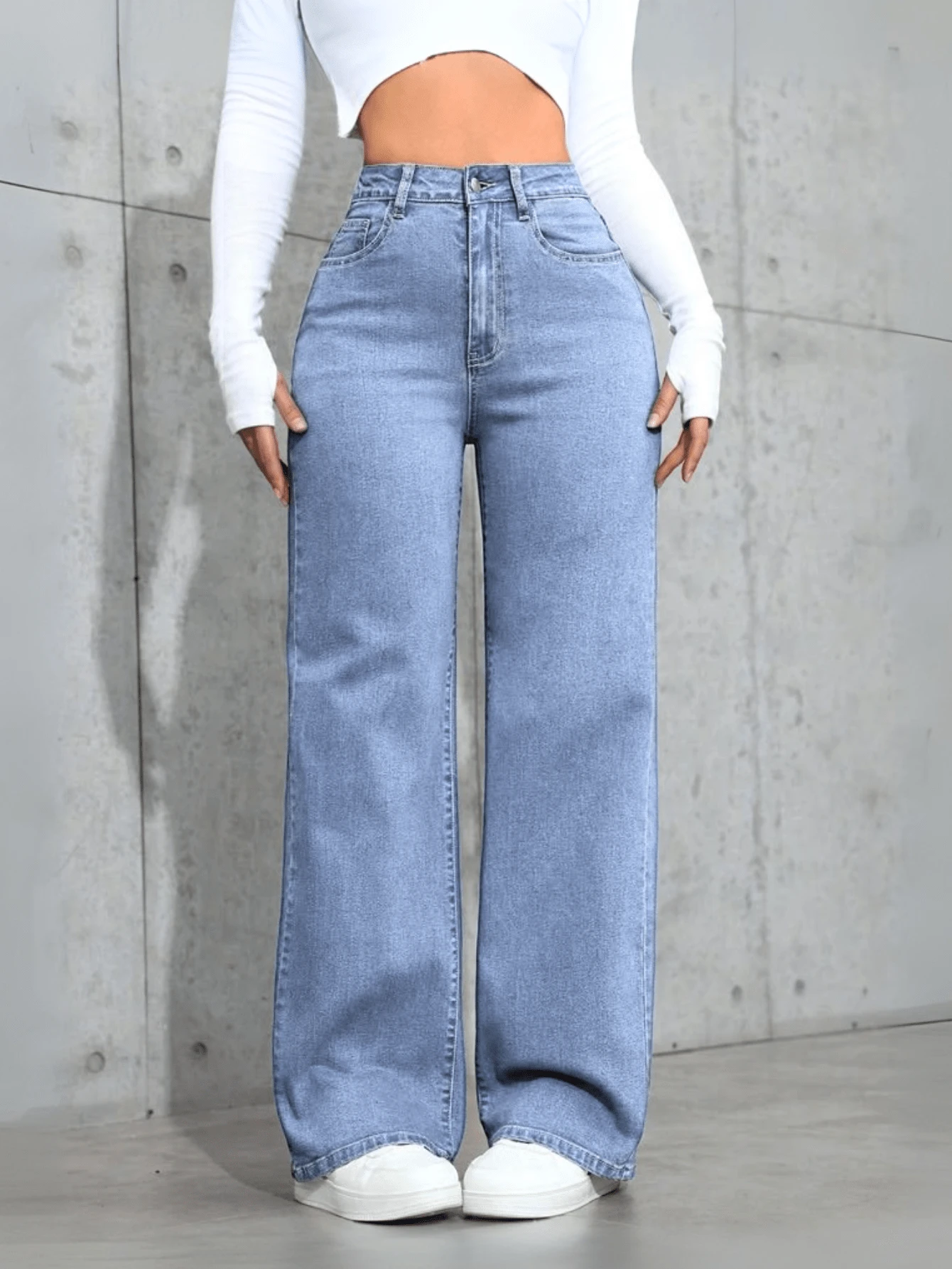 Women's Jeans Elegant Comfortable Luxury Casual Fashion - Quần jean giặt nhẹ - Xem 1