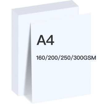 A4 White Cardstock Paper, 160/200/250/300gsm, Smooth, Heavyweight Paper For Printing, Invitations, Cards, Menus, Business Cards, DIY Crafts, Gift Tags, Home Decor