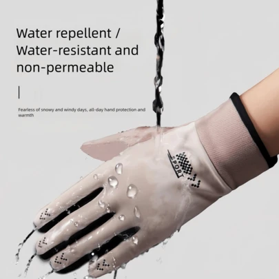 Warm Sports Gloves, Suitable For Autumn And Winter Outdoor Activities For Men And Women. Touch Screen, Non-Slip, Windproof, Suitable For Skiing, Riding, Commuting, Driving, Outdoor Use. Warm Protection For Hands In Cold Weather Down To -15°C.