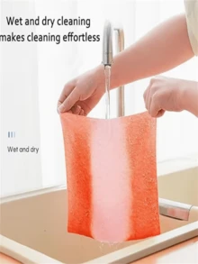 Rolo de Toalha de Fibra Super Fina - Super Absorvente, Reutilizável e Lavável para Cozinha, Banheiro, Carro, Escritório Doméstico - Rosa Suave, Toalha Multiuso para Limpeza de Vidros e Superfícies, Toalha de Banheiro, Estilo Moderno, Tecido Durável