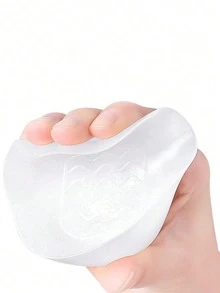 QKC 1 Pair Invisible Silicone Super Soft Removable Breathable Heel Cushion Insoles, Transparent Casual Shoes Height Increasing Inserts - Clear - View 7