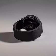 18/20/22mm 1pc Lychee Pattern Silicone Magnetic Silicone Strap Compatible With Samsung Galaxy Watch 7/6/5/4/FE Band Women/Men, Soft Strong Magnetic Silicone Bracelet Wristband With Garmin/Hua Wei Smartwatch Accessories