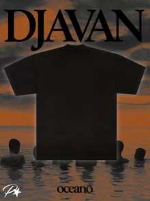 Basic Djavan Print T-Shirt - Black - Black - View 5