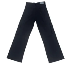 Women's Black Youth Cargo Pants – Comfort And Style - Negro - Ver 5
