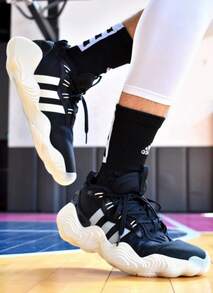 adidas Trae Young 3.0 舒適實戰 防滑耐磨 低筒 籃球鞋CY 男款 - 黑色 - 查看 1