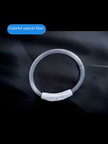 1pc LED Glowing Dog Collar, USB Rechargeable, Bright Luminous Pet Necklace, Anti-Lost, Long-Lasting Illumination, Multi-Color Fiber Optic & LED Strip Options