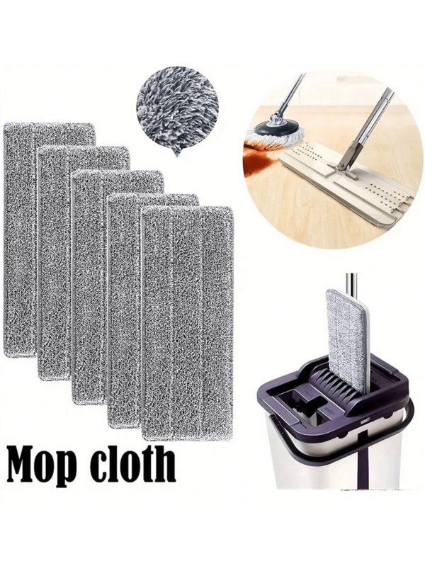 1/3/5/10/20pcs Microfiber Cleaning Pad, Twisted Mop Head Refill Pads With Hook And Loop, Compatible With Most Spray Mops And Dust Mops, Reusable And Machine Washable For Home Cleaning, Floor Washing (Slight Color Difference Due To Batch Variation)