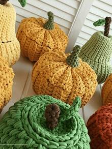 66色1支/2支/3支装T恤纱线，梭织针织纱线，适用于钩编和编织包袋、靠垫、玩偶、手工钩编项目 - 多色 - 查看 9