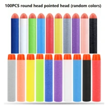 7.2厘米软泡沫飞镖玩具飞镖，兼容N-Strike系列玩具枪，适用于各种玩具枪、足球门、BB枪、大型枪、足球、枪支、玩具 - 彩色 - 查看 19