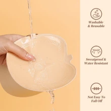 Novo Sutiã Adesivo Feminino com Formato de Maçã, Sem Costas, de Silicone Adesivo, Sutiã Invisível Push Up, Adequado para Vestidos Sexy