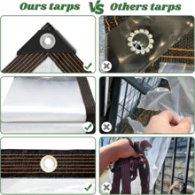 透明防水篷布，升级款帐篷透明天幕布，风雨雪天气必备，安装超级方便，完美适合多场景风雨雪使用