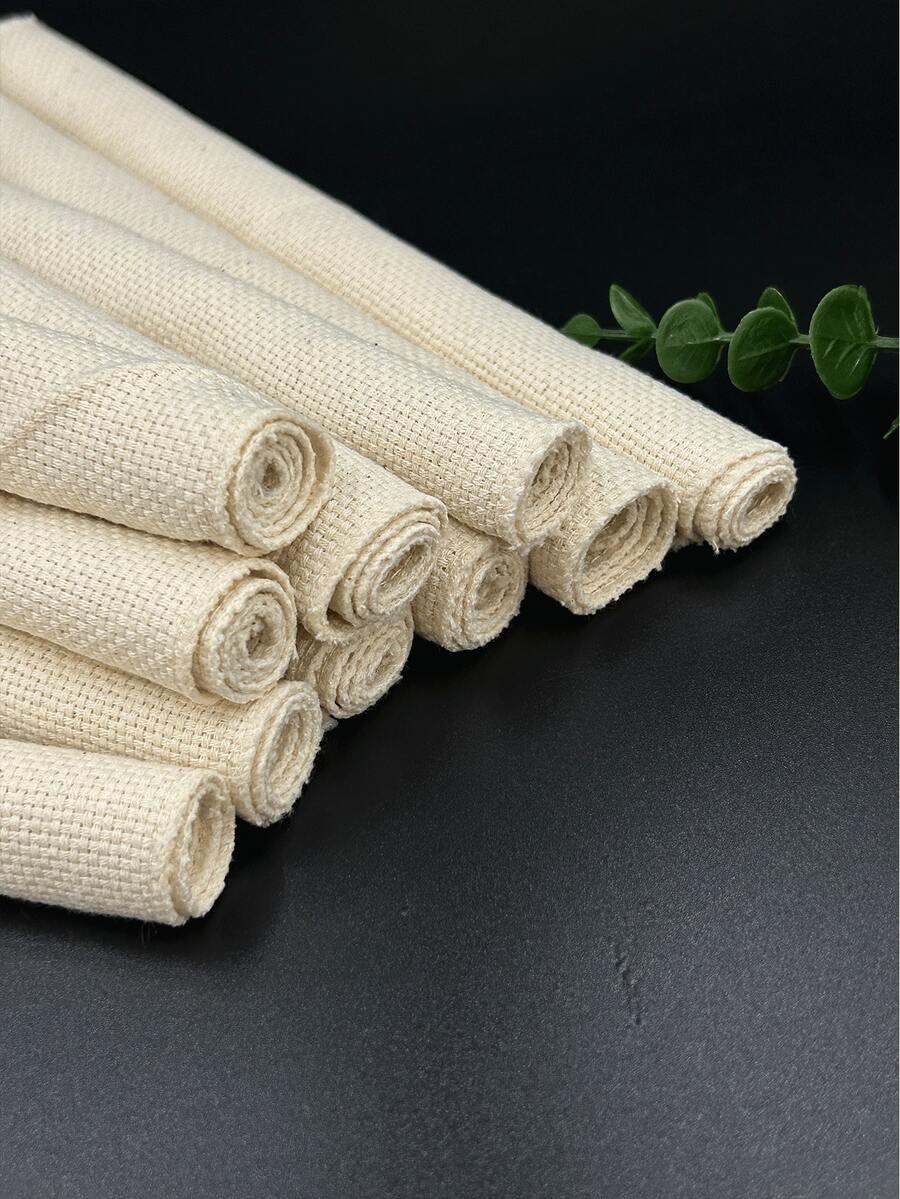 6 قطع/عبوة، 10 قطع/عبوة قماش قطني 14CT مع حافة قفل للتطريز، يشمل حافة قفل، قماش تطريز بمقاس 9.45 بوصة * 9.45 بوصة، لوازم خياطة مناسبة لصنع التطريز بالطرق اليدوية DIY والديكور الخاص بعيد الميلاد