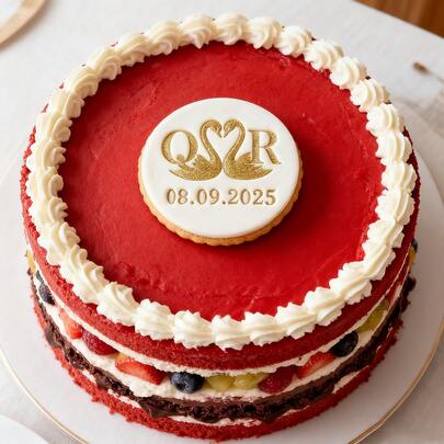 Customize Text With 2 Cookies Cake Decorations DIY Cutters Sugar Cake Templates Wedding Clay Fondant Embosser Name Cake Mold Handmade Cookie/Biscuit Embosser Stamp