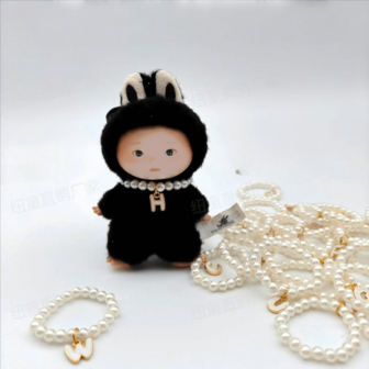 Faux Pearl Necklace Accessory For 4.0 Mini Iabubu Doll Outfit