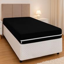 Single/Double/Queen Size Mattress Cover Gel Mesh With Zipper Various Colors - 黑色的 - 查看 5