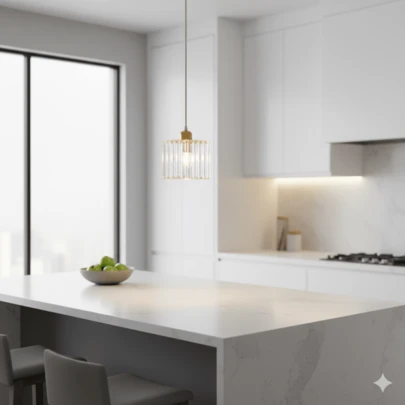 1 件现代奢华水晶玻璃吊灯 | 简约圆形/方形几何设计 | 金色/黑色 | 餐厅厨房岛门厅客厅卧室装饰灯 | 可调节高度 | E27 插座（不含灯泡）