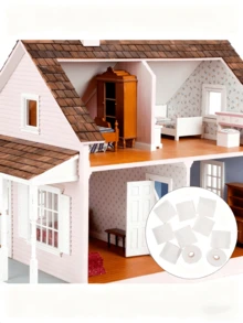 Doll House Toilet Paper Micro Tissue Paper, Realistic Toilet Paper Roll Model, OB11 Photography Prop, Bathroom Scene Mold Accessory, Miniature Model - Multicolor - View 7