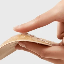 3 Pares de Sutiãs Adesivos Respiráveis e Ultrafinos - Sutiã Sem Alça Invisível com Push-Up de Silicone para Casamento/Yoga, Tampas de Mamilo Antiderrapantes