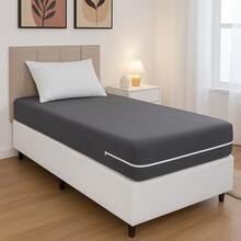 Single/Double/Queen Size Mattress Cover Gel Mesh With Zipper Various Colors - 灰色的 - 查看 4