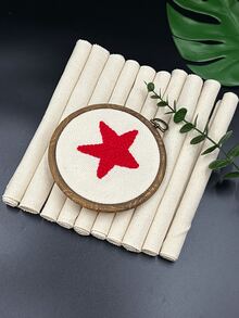 6 قطع/عبوة، 10 قطع/عبوة قماش قطني 14CT مع حافة قفل للتطريز، يشمل حافة قفل، قماش تطريز بمقاس 9.45 بوصة * 9.45 بوصة، لوازم خياطة مناسبة لصنع التطريز بالطرق اليدوية DIY والديكور الخاص بعيد الميلاد