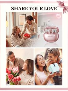 Kinglucky Clip-On Earbuds, Open-Fit Wireless Bluetooth 5.4 Headphones With Microphone, 50-Hour Battery Life, Noise Cancelling, Waterproof, Sports Earbuds, Comfortable For Workout, Compatible With IOS And Android Phones, Gaming Headset With Speaker And Microphone, Holiday Gift, Valentine's Day Gift, Christmas Gift, Essential For Autumn/Winter Vacation, Must-Have For Camping And Travel, Travel Accessories, Camping Supplies - 晶蝶 - 查看 5